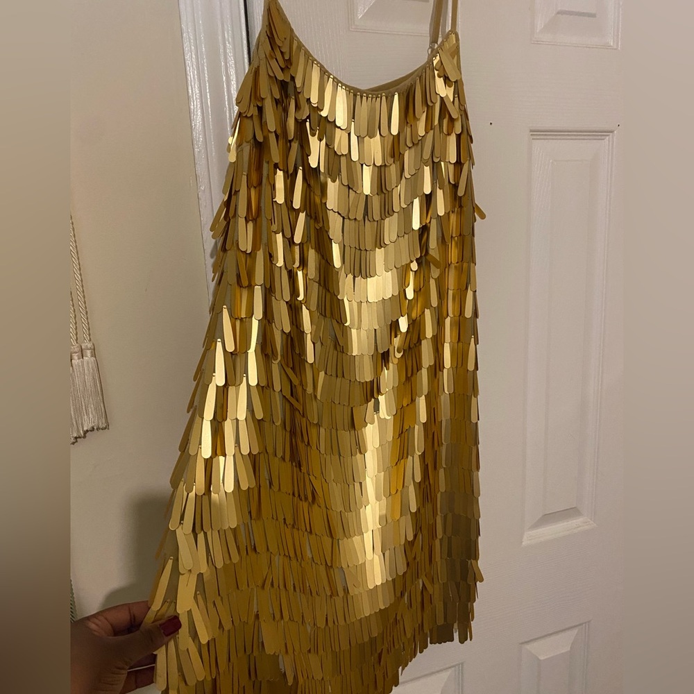 Gold Sequin Women's Dress